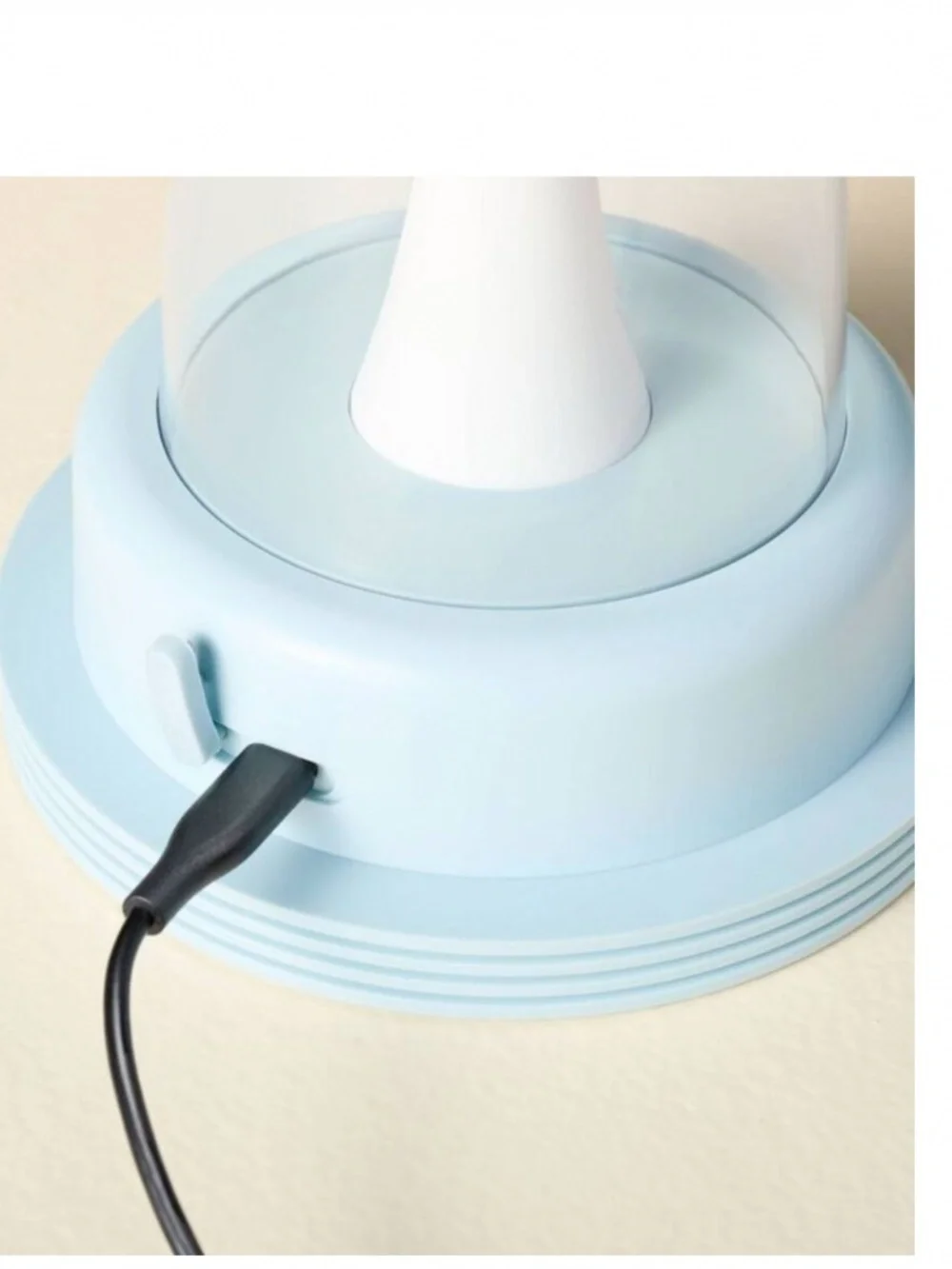 Portable LED Table Lantern Light Blue - Hearth & H Blue